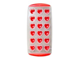 Molde cubetera plastico y goma CORAZONES